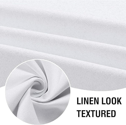 H.VERSAILTEX Linen Look 100% Blackout Curtains 45 Inches Long - Image 3