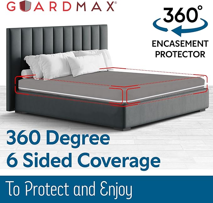 Guardmax Jersey Knitted Mini Crib Size Zippered Mattress Encasement - Image 5