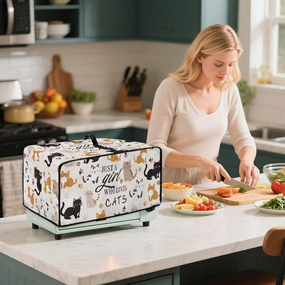 Waterproof Microwave Oven Grill Cover Protector Cartoon Cats Paw Print Foldable - Image 4