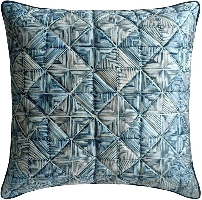 The HomeCentric King/Queen/Twin Blue Designer Queen 74"x18" Bed Runner - Image 4
