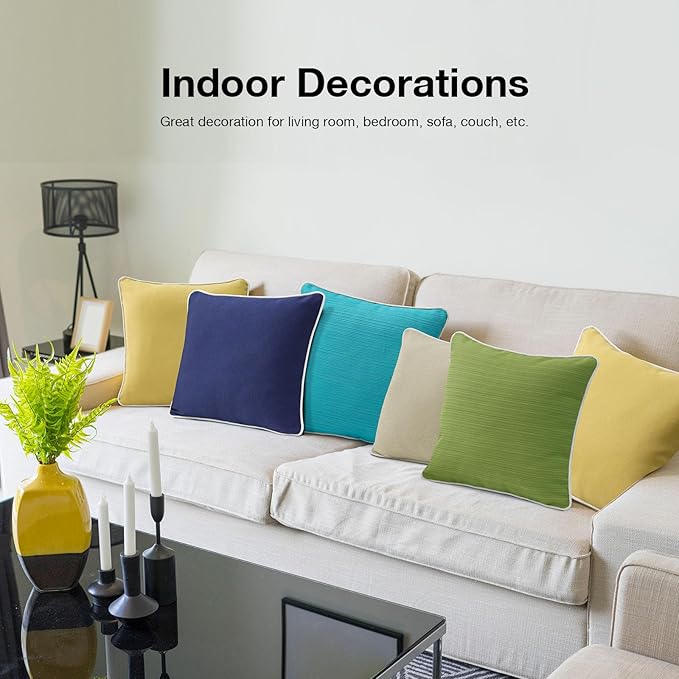 Decorative Outdoor Water Repellent Throw Pillows - Image 6