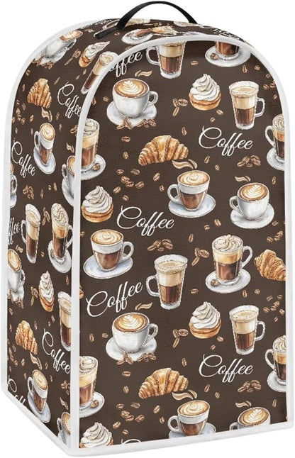 Coffee Bread Print Blender Dust Cover by Annejudy