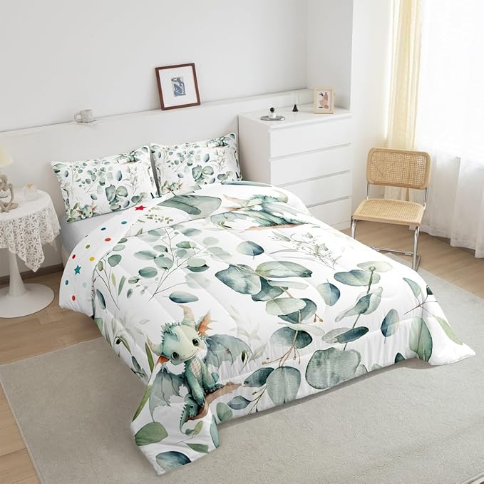 Erosebridal Boys Magic Animal Full Size Comforter Set Cute Dragon Bedding Set - Image 5
