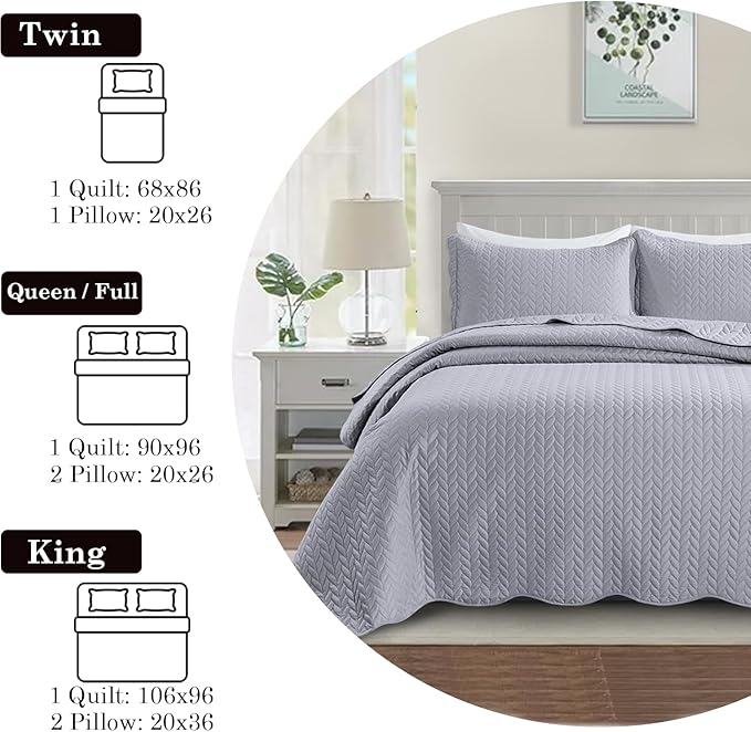 IR Imperial Rooms California King Quilt Bedding Set Size + 2 Pillow Shams - Image 4