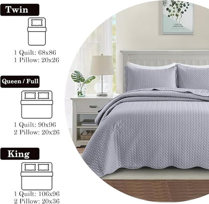 IR Imperial Rooms California King Quilt Bedding Set Size + 2 Pillow Shams - Image 4