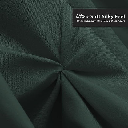 Nestl Forest Green Bed Skirt Cal King Size, Pinch Pleat Cal King Bed Skirt - Image 5