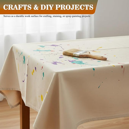 Canvas Drop Cloth by DDRS, 100% Recycled Cotton, All Purpose Painters Drop Cloth - Image 6