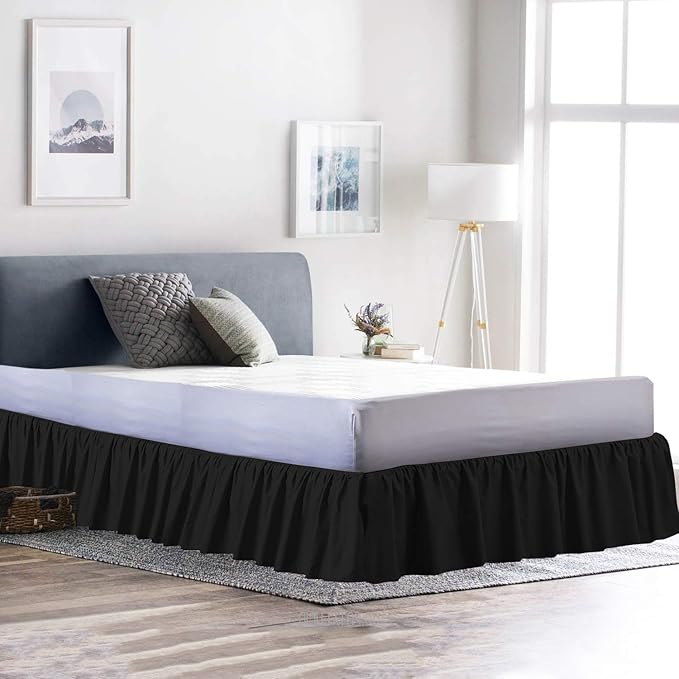 Ruffled Bed Skirt 18 Inch Drop Dust Ruffle - Image 3