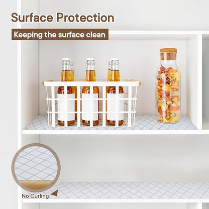 Shelf and Drawer Liner for Kitchen Cabinets Non-Adhesive, Strong Grip Non-Slip - Image 3