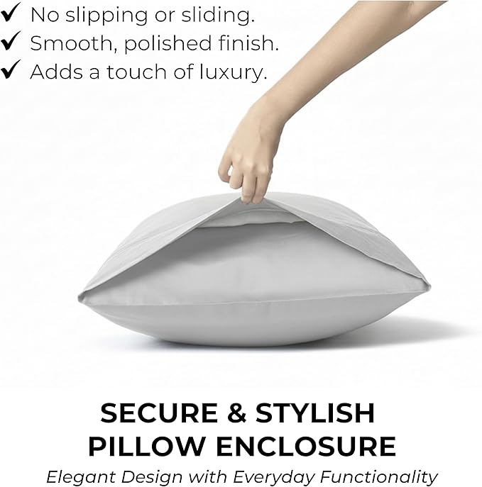 100% Natural Cotton Sheets Queen Size Bed Set | 500 TC Single-Ply Sateen Weave - Image 5