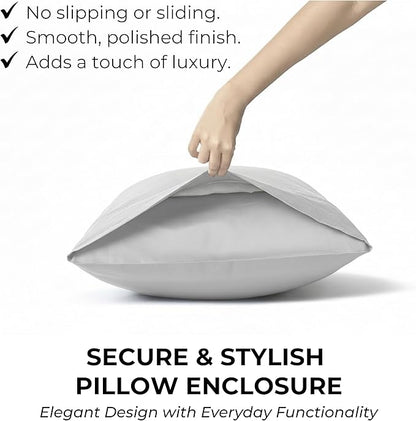 100% Natural Cotton Sheets Queen Size Bed Set | 500 TC Single-Ply Sateen Weave - Image 5