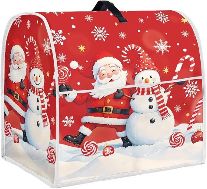 Santa Claus Mixer Cover for Kitchen Aid 6-8 Quart Stand Mixers, Universal by HUISEFOR