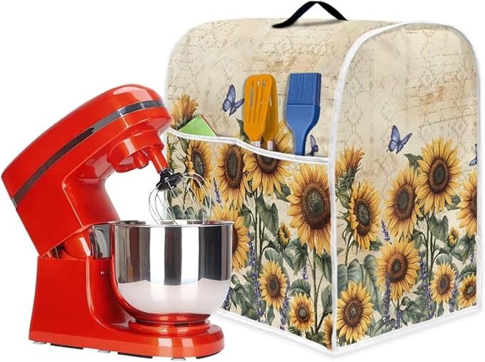 Sunflower Mixer Cover for Kitchen Aid 6-8 Qt Mixer, Coffee Makers, Kitchen - Image 5