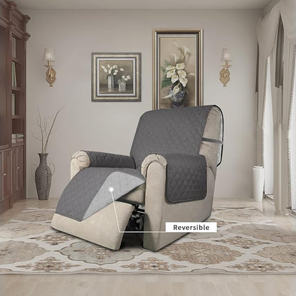 Easy-Going Recliner Chair Slipcover Reversible Sofa Cover Water Resistant Couch - Image 2