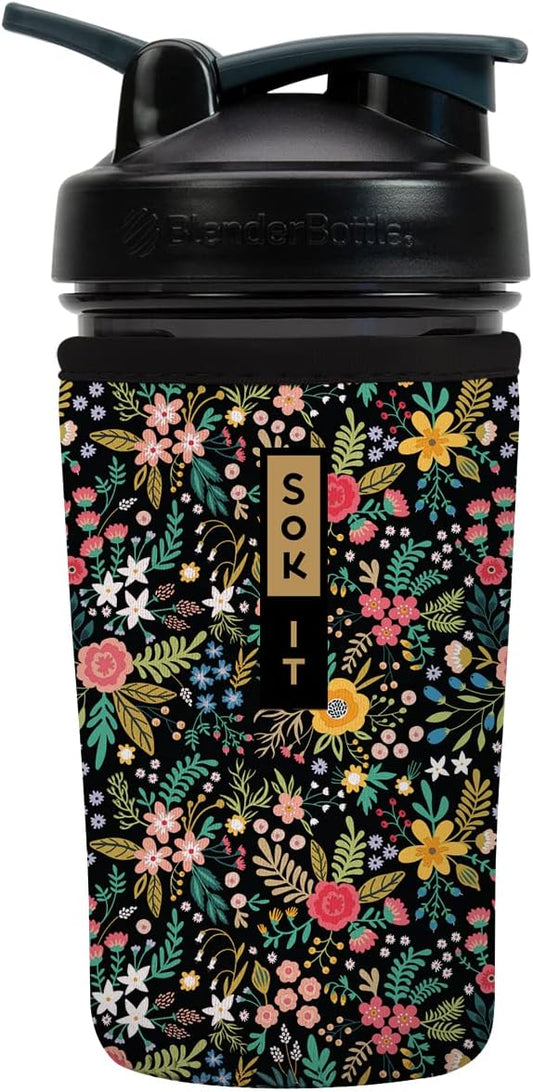 Sok It BotlSok Protein Blender Shaker Bottle Sleeve Insulated Neoprene Cover by SokIt