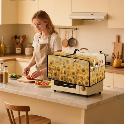 Microwave Oven Cover Dustproof Air Fryer Toaster Oven Protector - Image 3