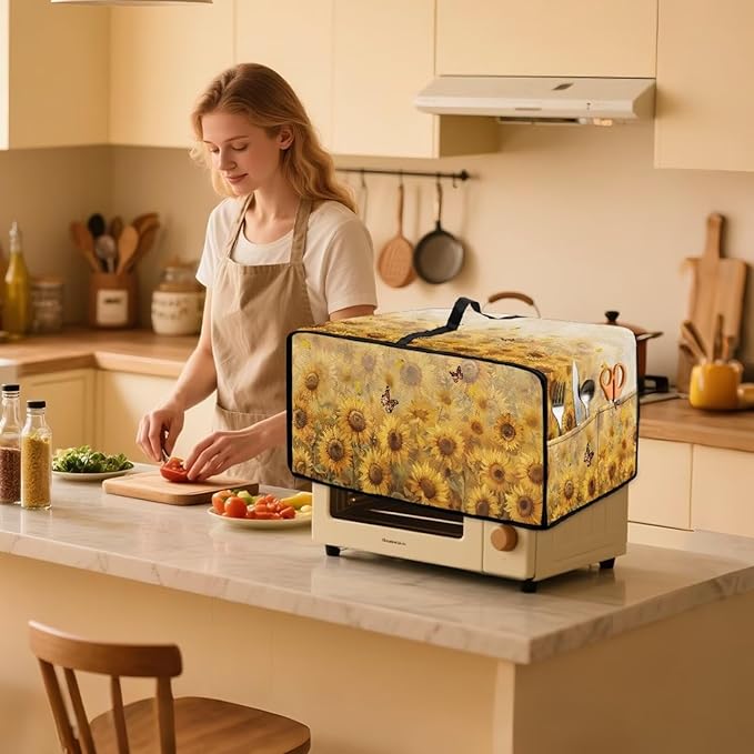 Microwave Oven Cover Dustproof Air Fryer Toaster Oven Protector - Image 3