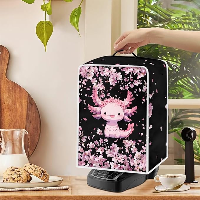 Mumeson Axolotl Coffee Maker Cover Blender Cover Coffee Maker Cover Cloth Cover - Image 3