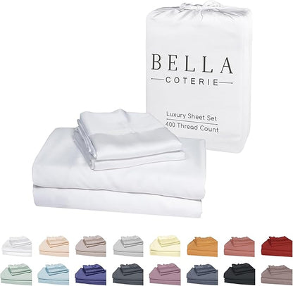 Bella Coterie Luxury Bamboo Viscose Twin XL Size Sheet Set | 100% Organically by BC