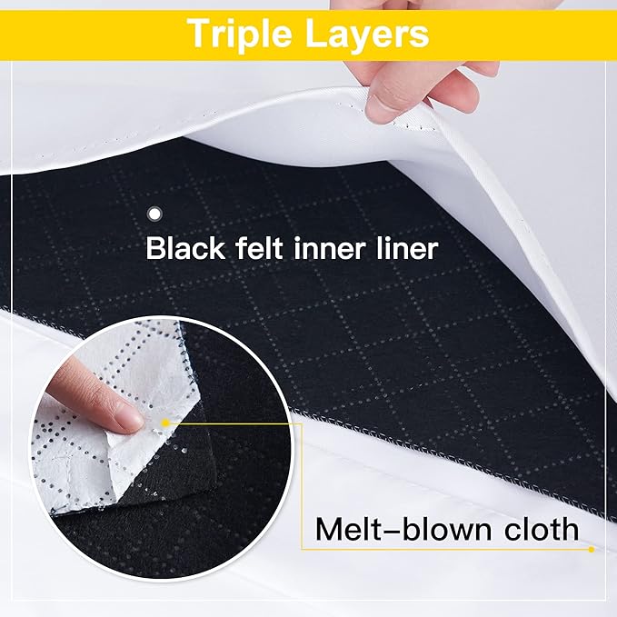 NICETOWN Dust Isolate Sound Barrier 100% Blackout Divider Curtains 84 inches - Image 7