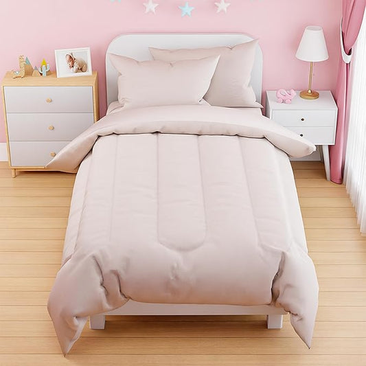 SANDJEST Beige Duvet Cover Sets Twin Size by SANDJEST