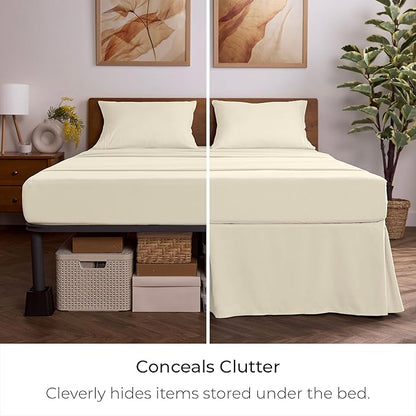 Mellanni Bed Skirt King Size - Image 3