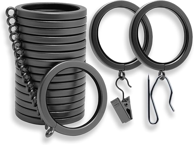 BlastHome® Luxury Curtain Rings – Premium Metal by BlastHome
