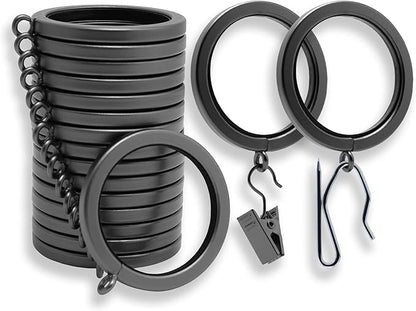BlastHome® Luxury Curtain Rings – Premium Metal by BlastHome
