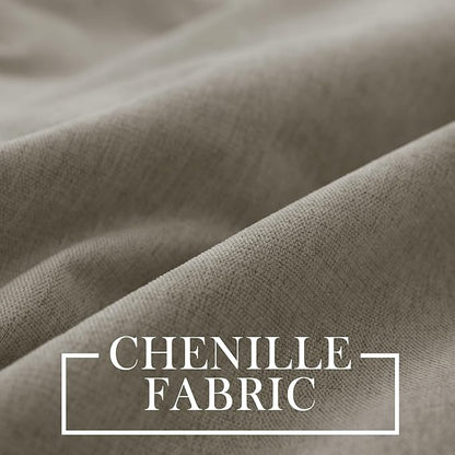 Macochico Thermal Blackout Chenille Curtains 100% Blackout Window Draperies - Image 3