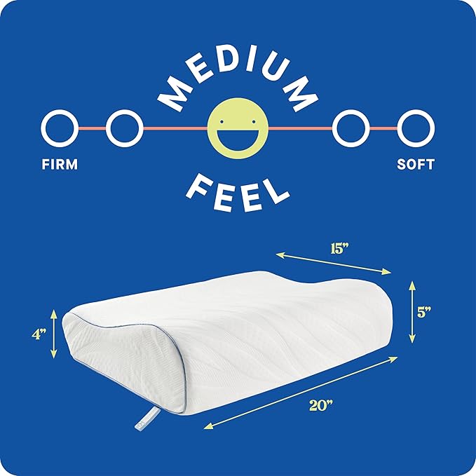 SEALY Dreamlife Standard Size Contour Memory Foam Pillow - Image 3