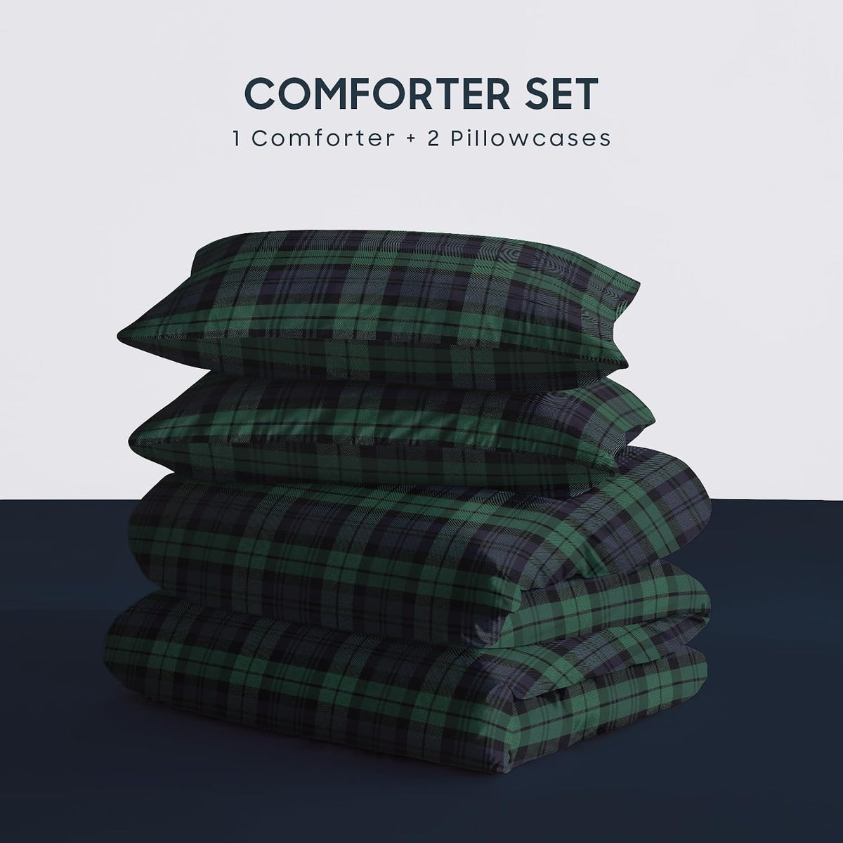 wake in cloud - plaid comforter set, scottish shown in use