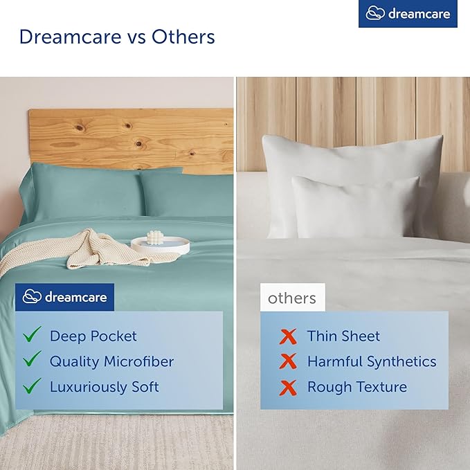 DREAMCARE Queen Size Sheets - Image 6