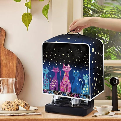 Coffee Maker Cover Dust Cover, Art Washable Dustproof Mixer Protector - Image 4