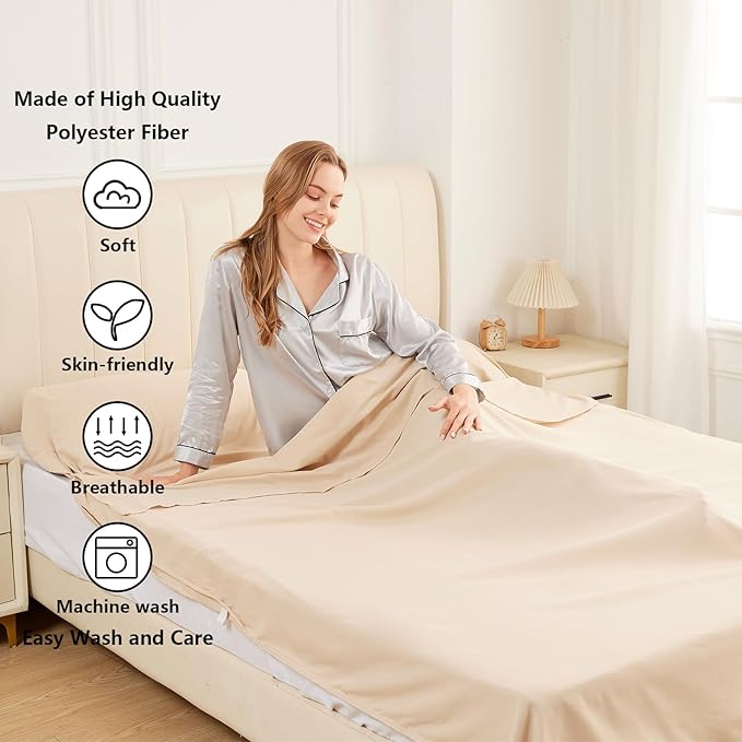 Sleeping Bag Liner Camping Adult Sleep Sack Lightweight Travel Sheet - Image 3