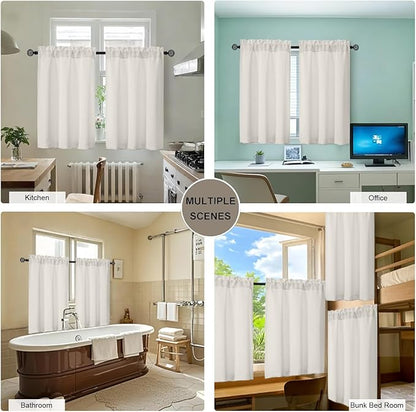Gwine Short Curtains for Bedroom 45 Inches Long, Short Half Window Kitchen - Image 7