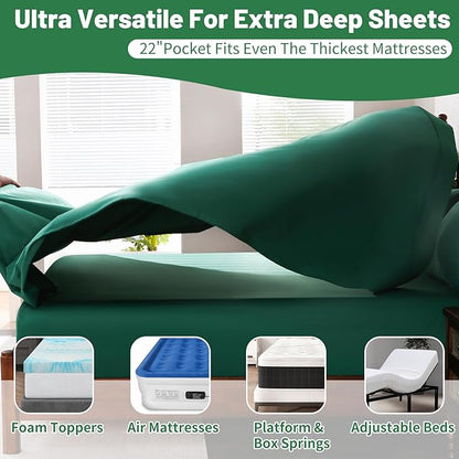 Extra Deep Pocket King Sheets 18-24 Inch 1000 Thread Count 100% Egyptian Cotton - Image 4