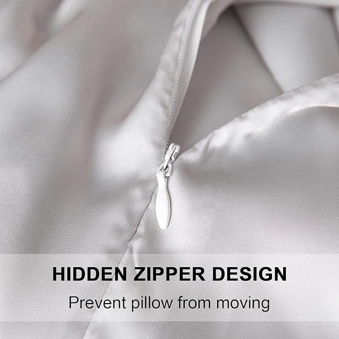 Mulberry Silk Pillowcase for Hair and Skin, King Size Cooling Silk Pillow Case - Image 2