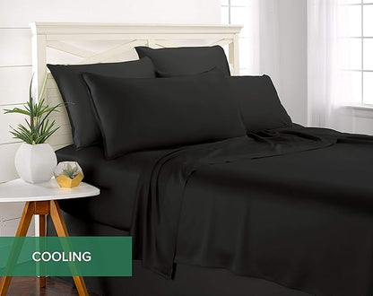 Pure Bamboo King Sheets, Genuine 100% Organic Viscose Derived from Bamboo Bed - Image 5