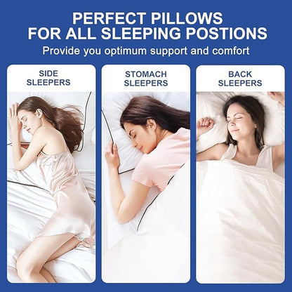 Premium Pillows Queen Size Set of 4, Fluffy and Supportive 7D Down Alternative - Image 5