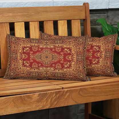 EKOBLA Oriental Persian Carpet Pattern Lumber Decorative Throw Cushion Cover - Image 3