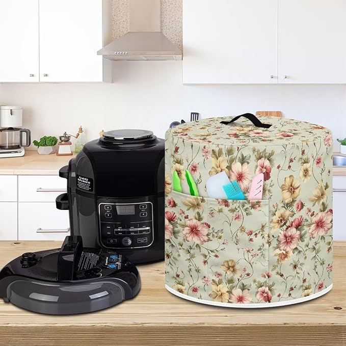 Floral Air Fryer Cover Washable Dust Cover - Image 3