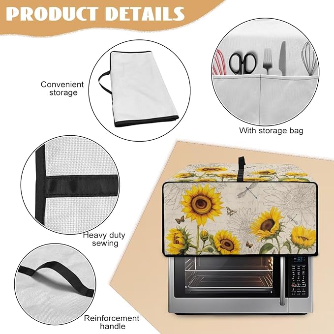 Microwave Oven Dust Cover Waterproof Toaster Oven Cover - Image 6