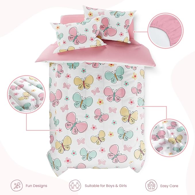 SANDJEST Butterfly Twin Bedding Sets - Image 2