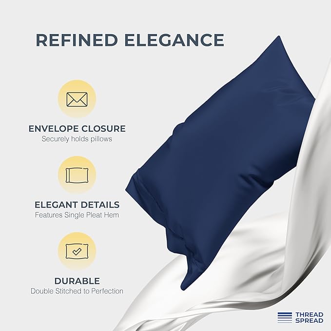 THREAD SPREAD 100% Egyptian Cotton Sheets Queen Size - Image 4