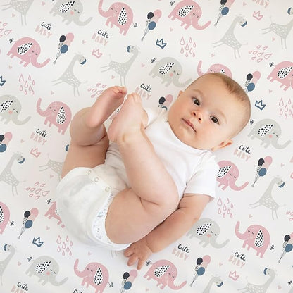 Pack n Play Sheets, BROLEX 2 Pack Mini Crib Sheets, Stretchy Portable Fitted - Image 7