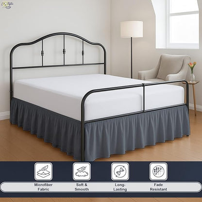 Cottington Lane Ruffled Bed Skirt Twin Size - Image 3