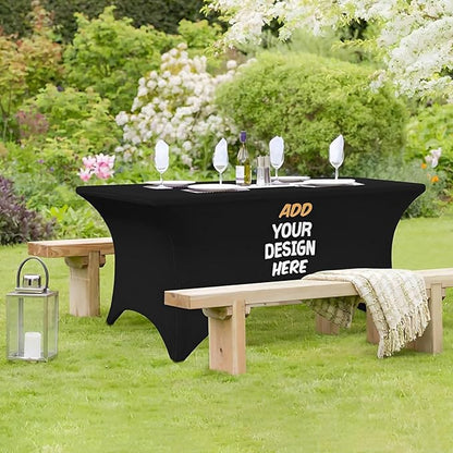 Custom Table Cloth Cover with Business Logo Personalized Customized Tablecloth - Image 6