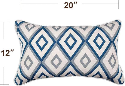 JMGBird Outdoor Pillows Waterproof Set of 2 Outdoor Lumbar Pillows - Image 6