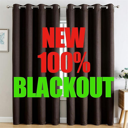 G2000 100% Blackout Curtains for Bedroom Living Room Curtains 84 Inches Long by G2000