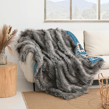 Luxury Plush Faux Fur Throw Blanket - Image 2